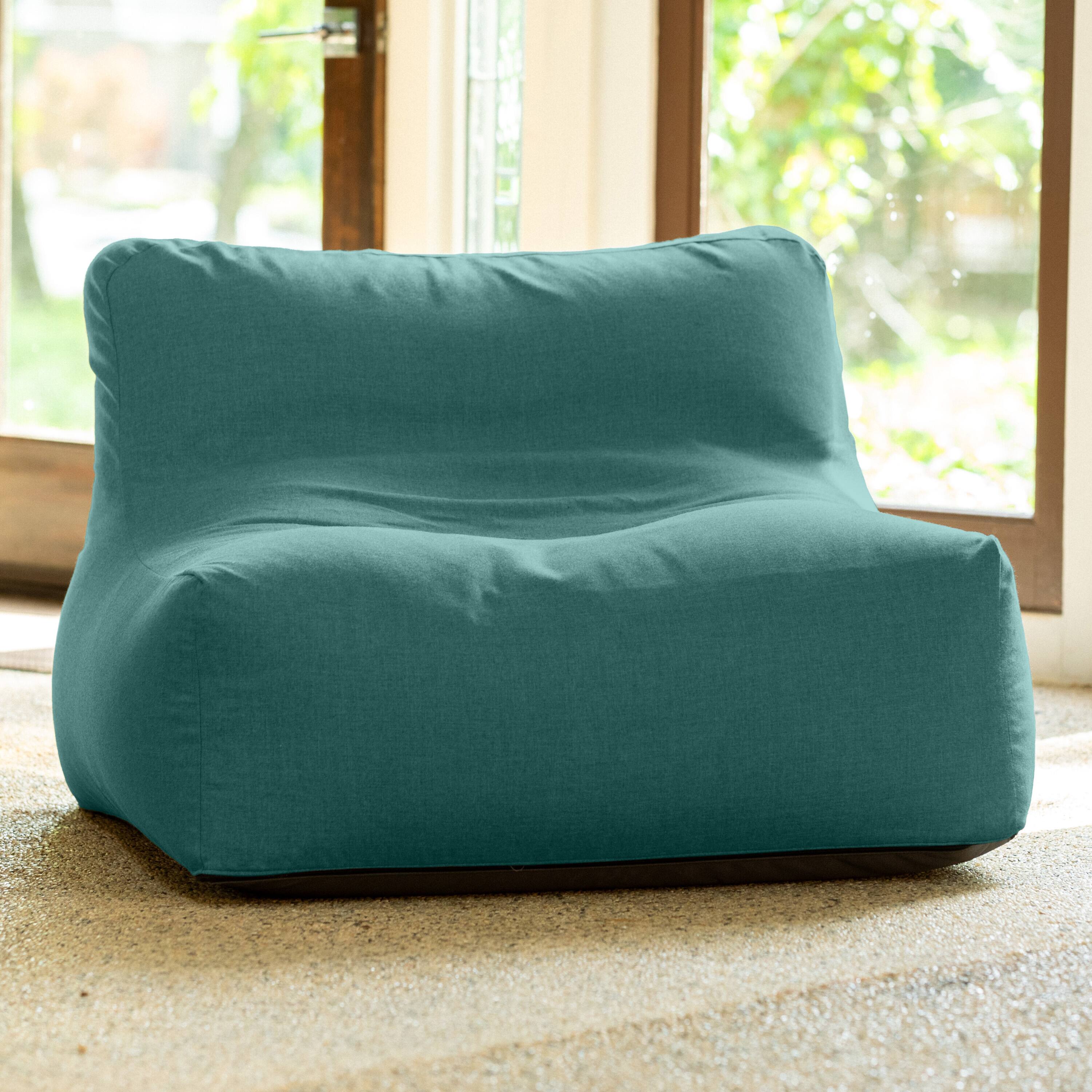 Alt View 1. Jaxx - Coza Outdoor Chair - Large Bean Bag Lounge Chair for Poolside & Patio Lounging - Sunbrella, Breeze - Breeze.