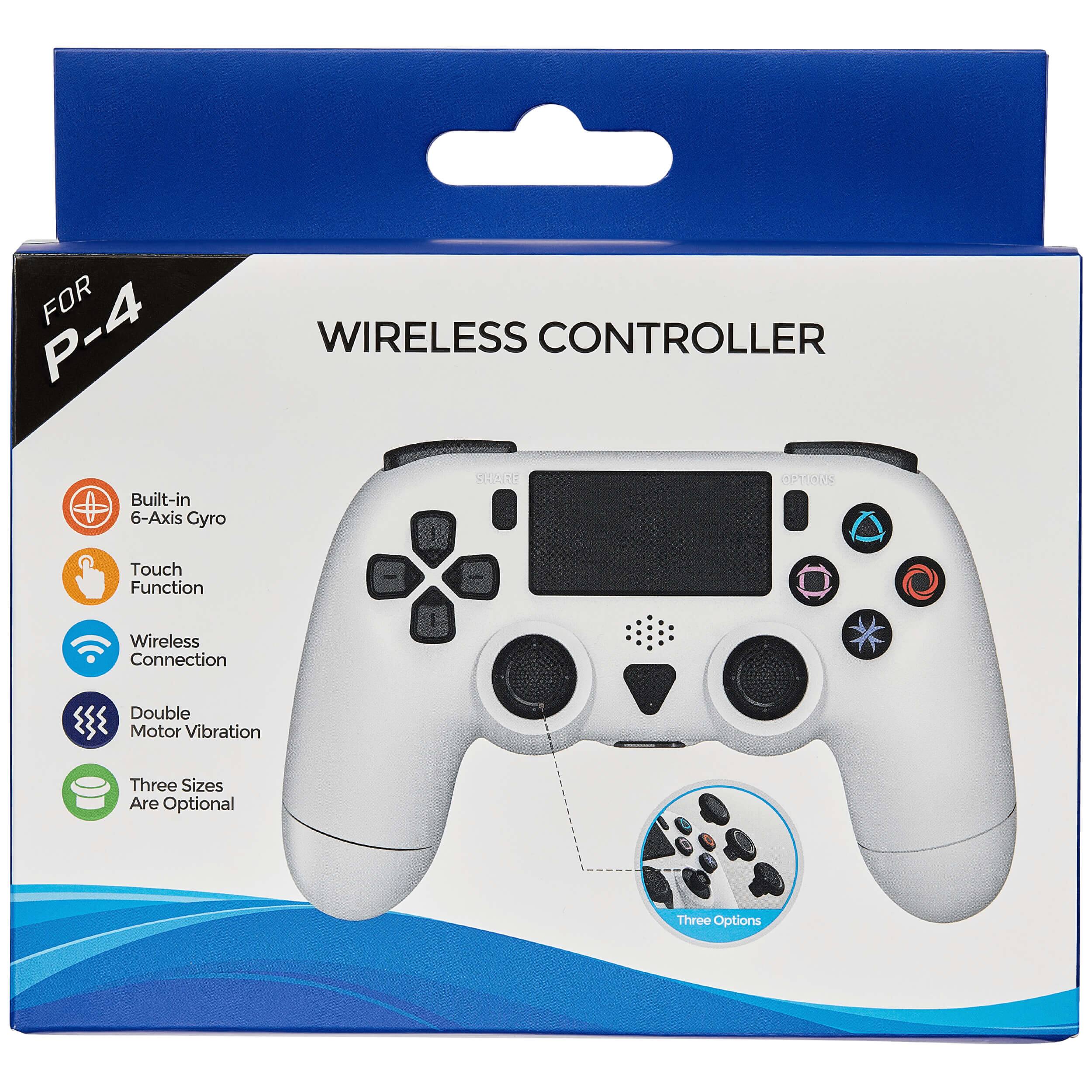 FOR P-4  
WIRELESS CONTROLLER  
Built-in 6-Axis Gyro  
Touch Function  
Wireless Connection  
Double Motor Vibration  
Three Sizes Are Optional  
Three Options
