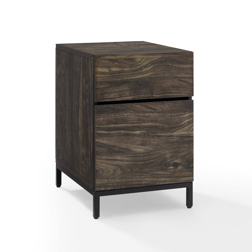 Alt View 4. Crosley Furniture - Jacobsen File Cabinet - Brown Ash.