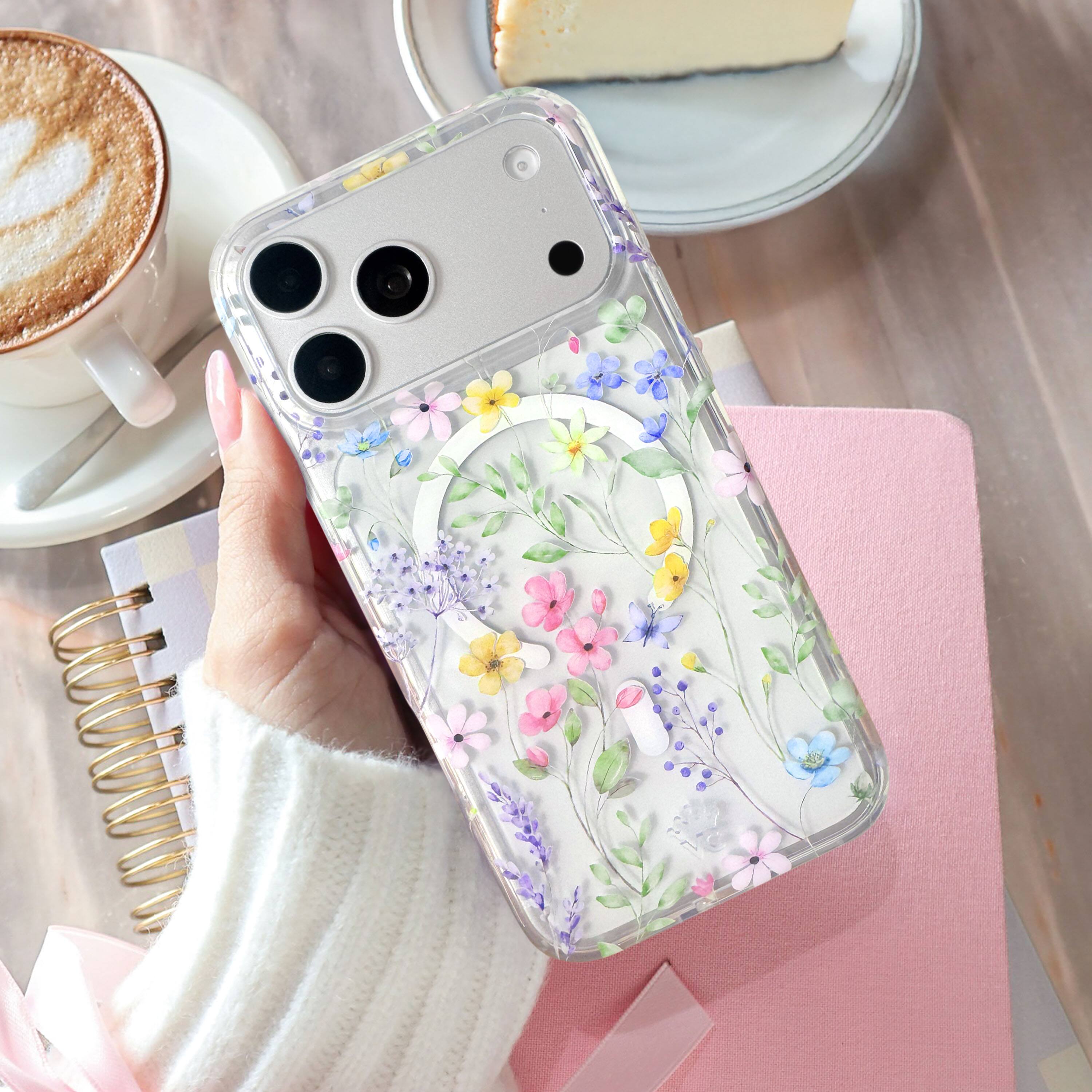 Alt View 8. VELVET CAVIAR - Magsafe Case for Apple iPhone 18 Pro Max / iPhone 17 Pro Max - Enchanted Floral.