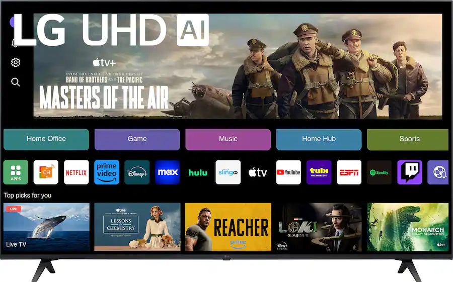 LG 55” Class UT75 Series LED 4K UHD Smart webOS TV (2024