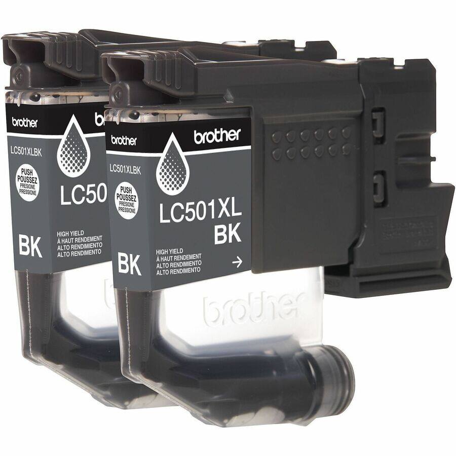 brother LC501XL BK  
LC501XLBK  
PUSH  
POUSSEZ  
PRESIONE  
PRESSIONE  
HIGH YIELD  
A HAUT RENDEMENT  
ALTO RENDIMENTO  
ALTO RENDIMENTO