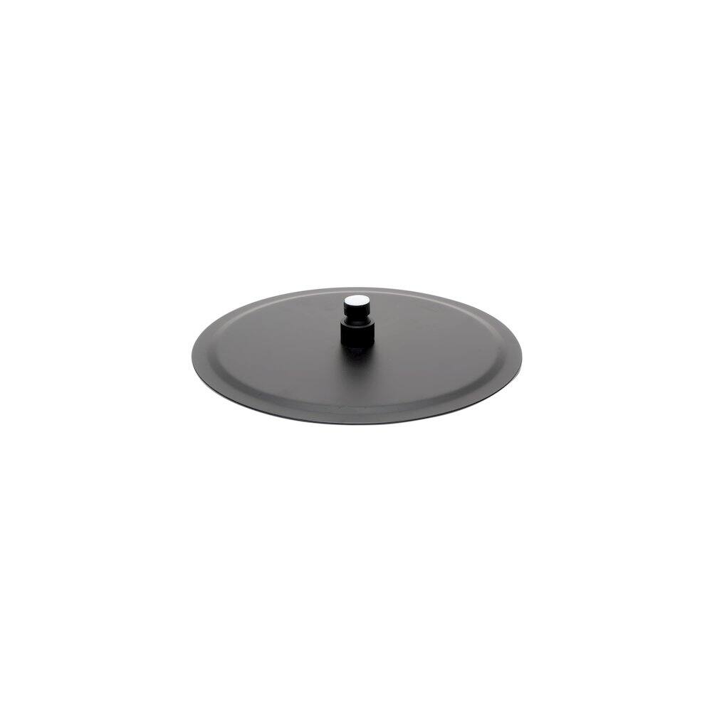 Back. Alfi - Matte Black Stainless Steel 12" Round Ultra-Thin Rain Shower Head - Black.