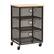 Alt View 15. Mind Reader - Cart with Drawers, Laundry Organizer, Storage, Bathroom, Kitchen, Metal Mesh, 15.75"L x 13"W x 24.25"H - Black.