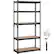 Front. VEVOR - Storage Shelving Unit, 5-Tier Adjustable, 2000 lbs Capacity, Heavy Duty Garage Shelves Metal Organizer Utility Rack - Black.