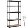 VEVOR - Storage Shelving Unit, 5-Tier Adjustable, 2000 lbs Capacity, Heavy Duty Garage Shelves Metal Organizer Utility Rack - Black