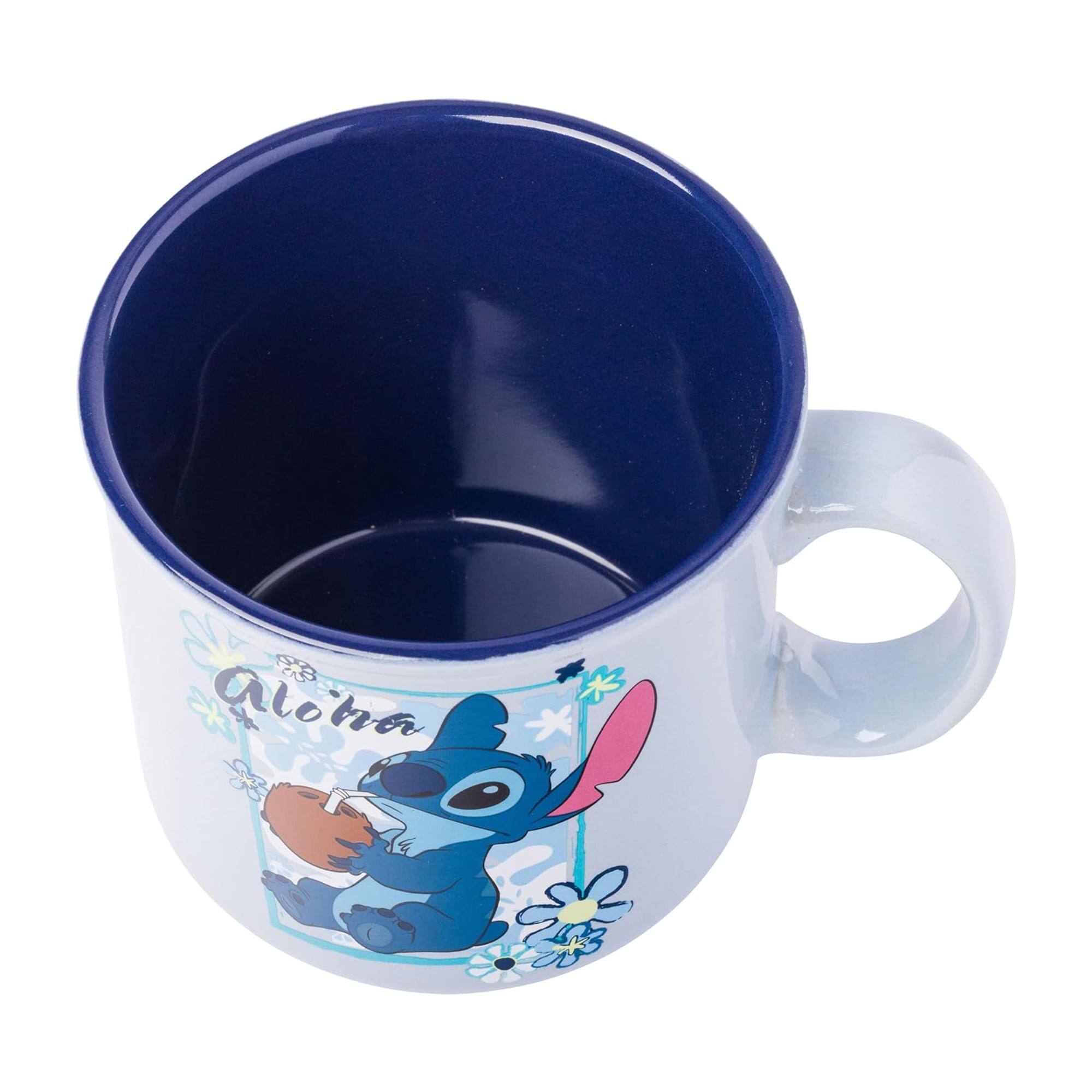 Alt View 10. Disney - Disney Lilo & Stitch "Aloha" Ceramic Camper Mug | Holds 20 Ounces - Blue.
