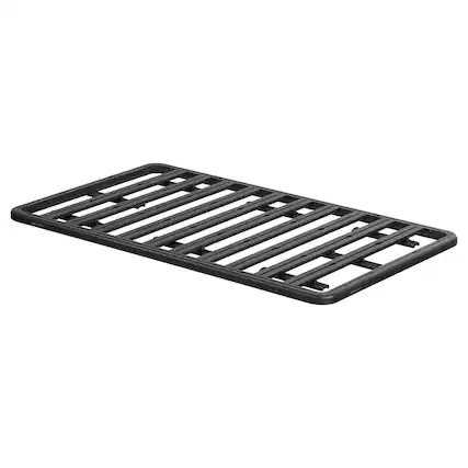 Front. Yakima - YAKIMA 84 by 54 Inch LockNLoad 3 Bar System Heavy Duty Roof Rack Platform, Black - Black.