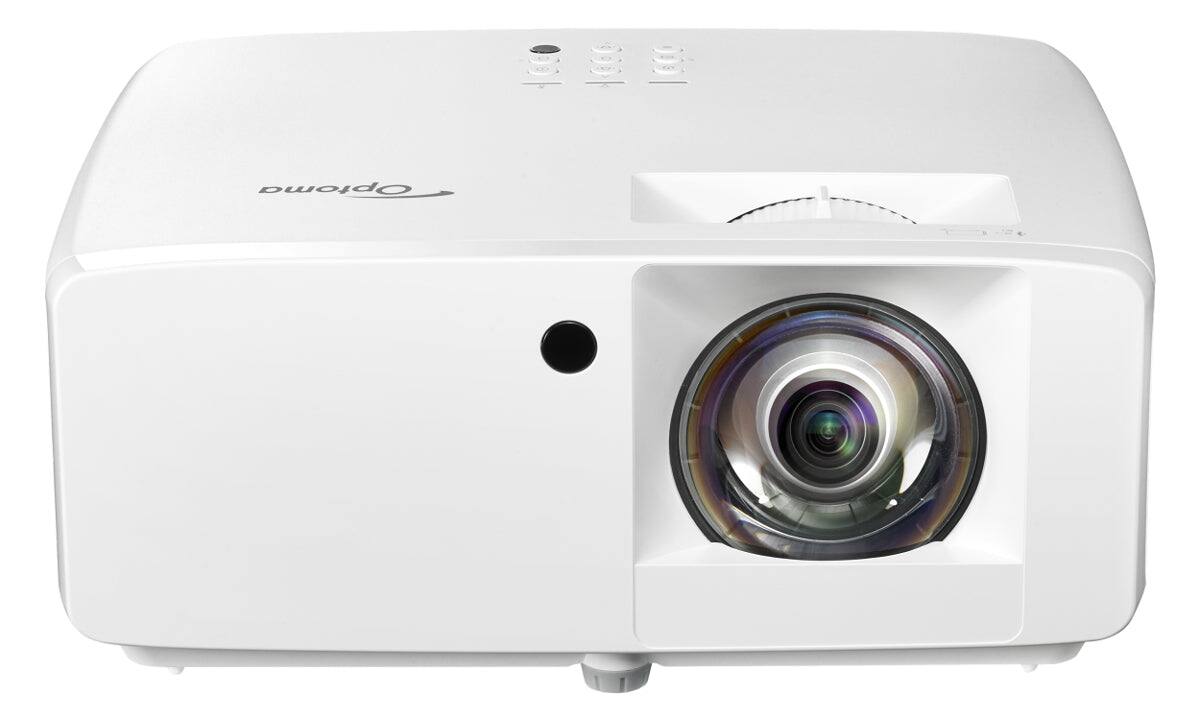 Angle. Optoma - Optoma ZH400ST 3D Ready Short Throw DLP Projector - 16:9 - Wall Mountable - High Dynamic Range (HDR) - Front - 1080p - Unknown.