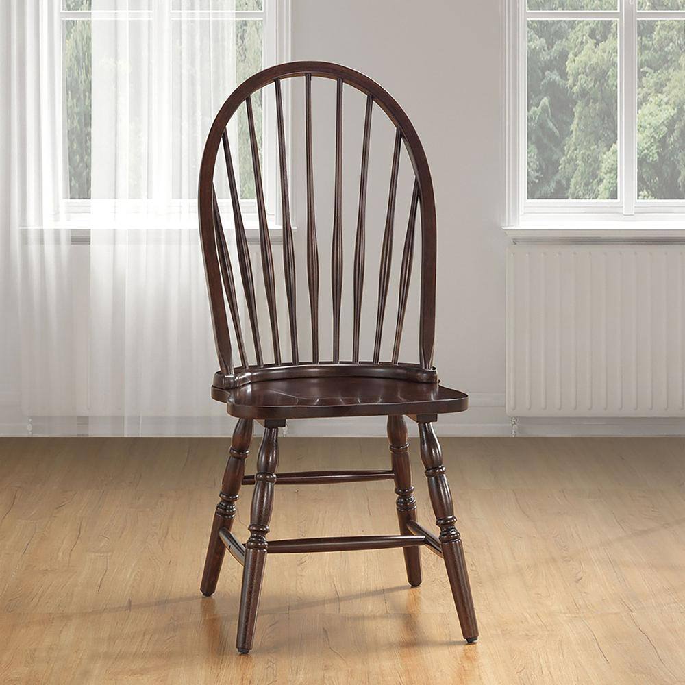 Alt View 3. Carolina Chair & Table - Windsor Dining Chair - Espresso - Brown.
