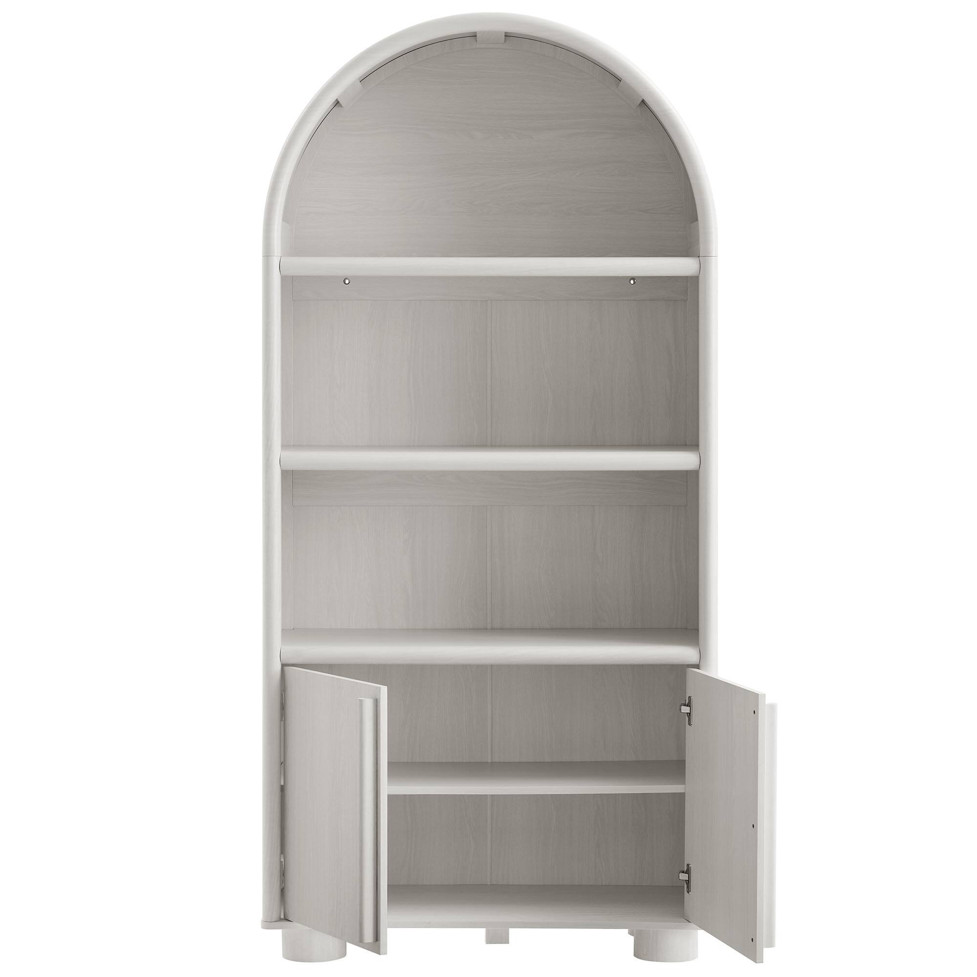 Alt View 4. Modway - Bellamy Tall Arched Display Cabinet Bookcase by Modway - Ash.