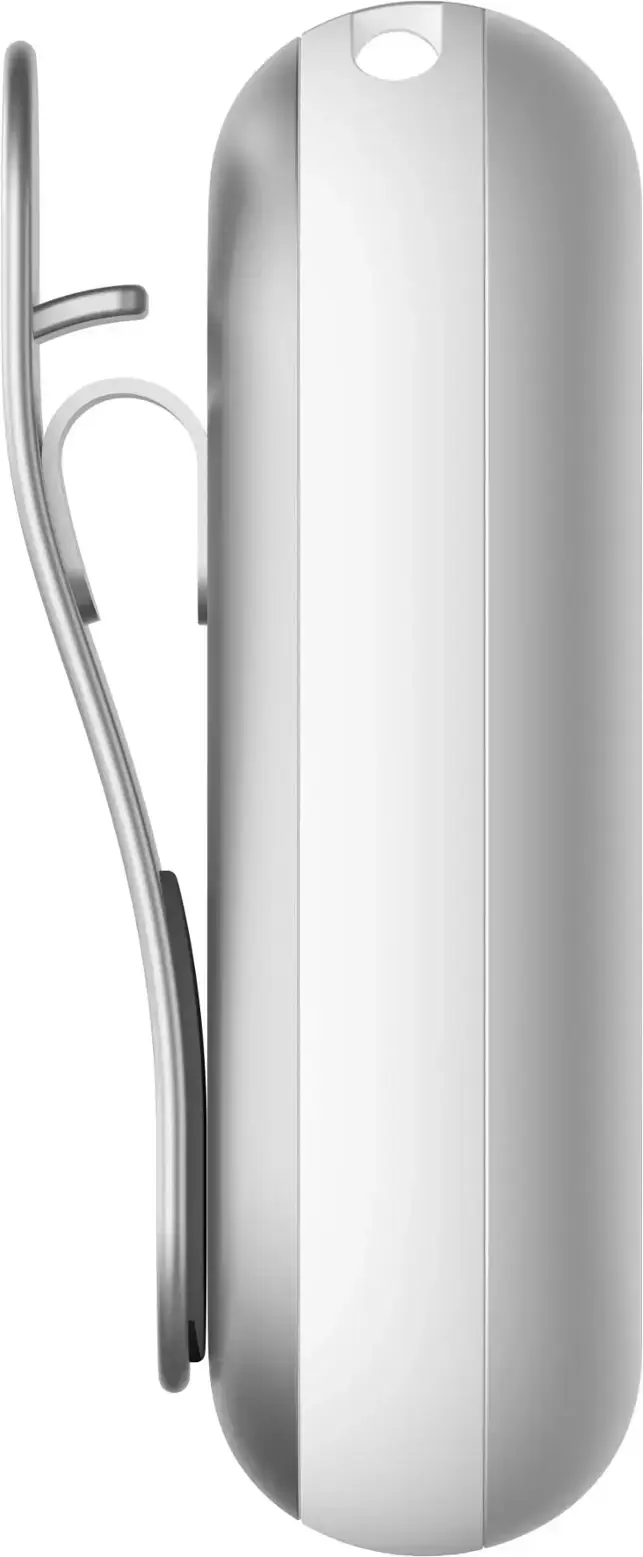 Alt View 9. PLAUD - NotePin Memory Capsule Smart AI Voice/Audio Recorder - V2 - Lunar Silver.