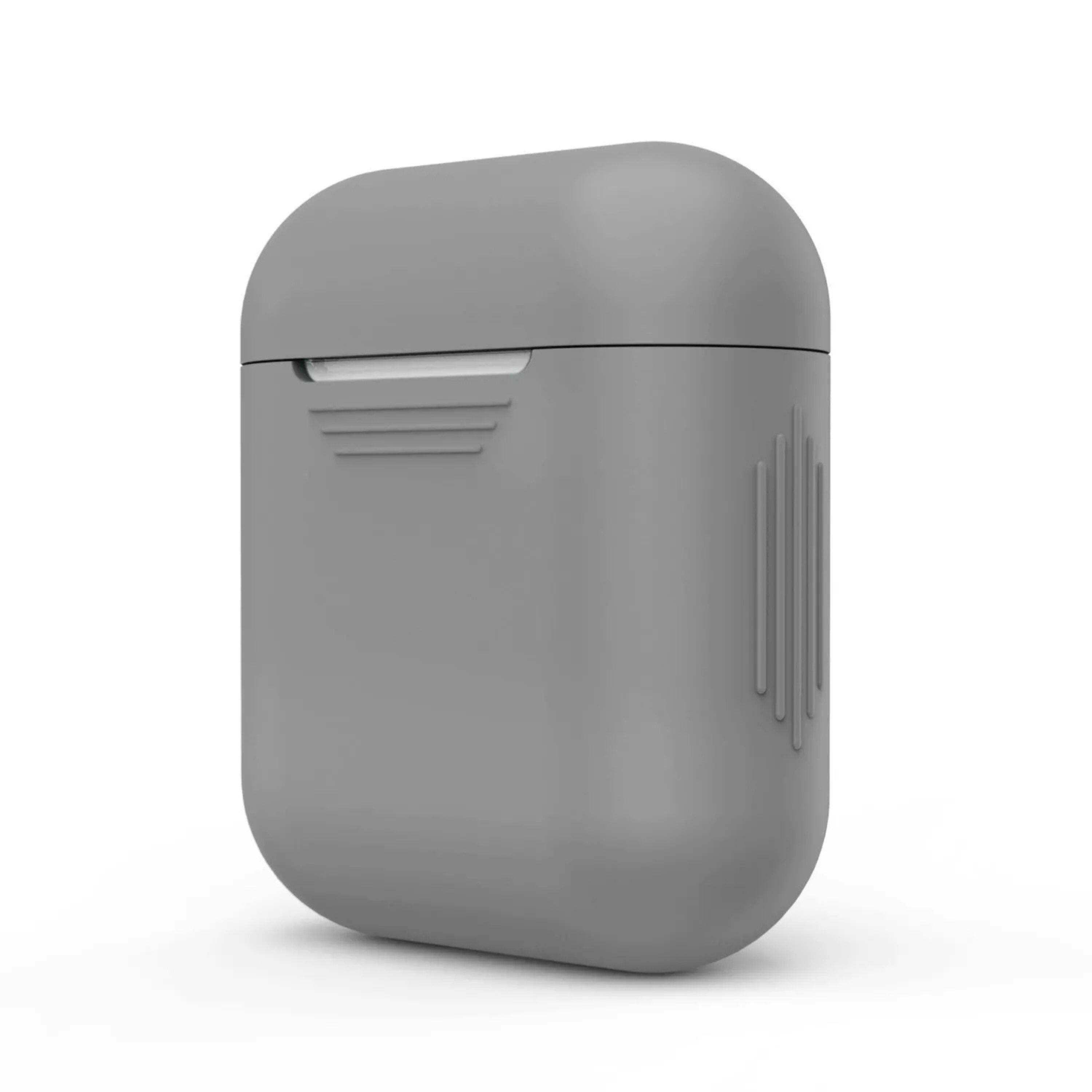 Front. Kitcheniva - AirPods Protective Silicone Case Cover - Gray.