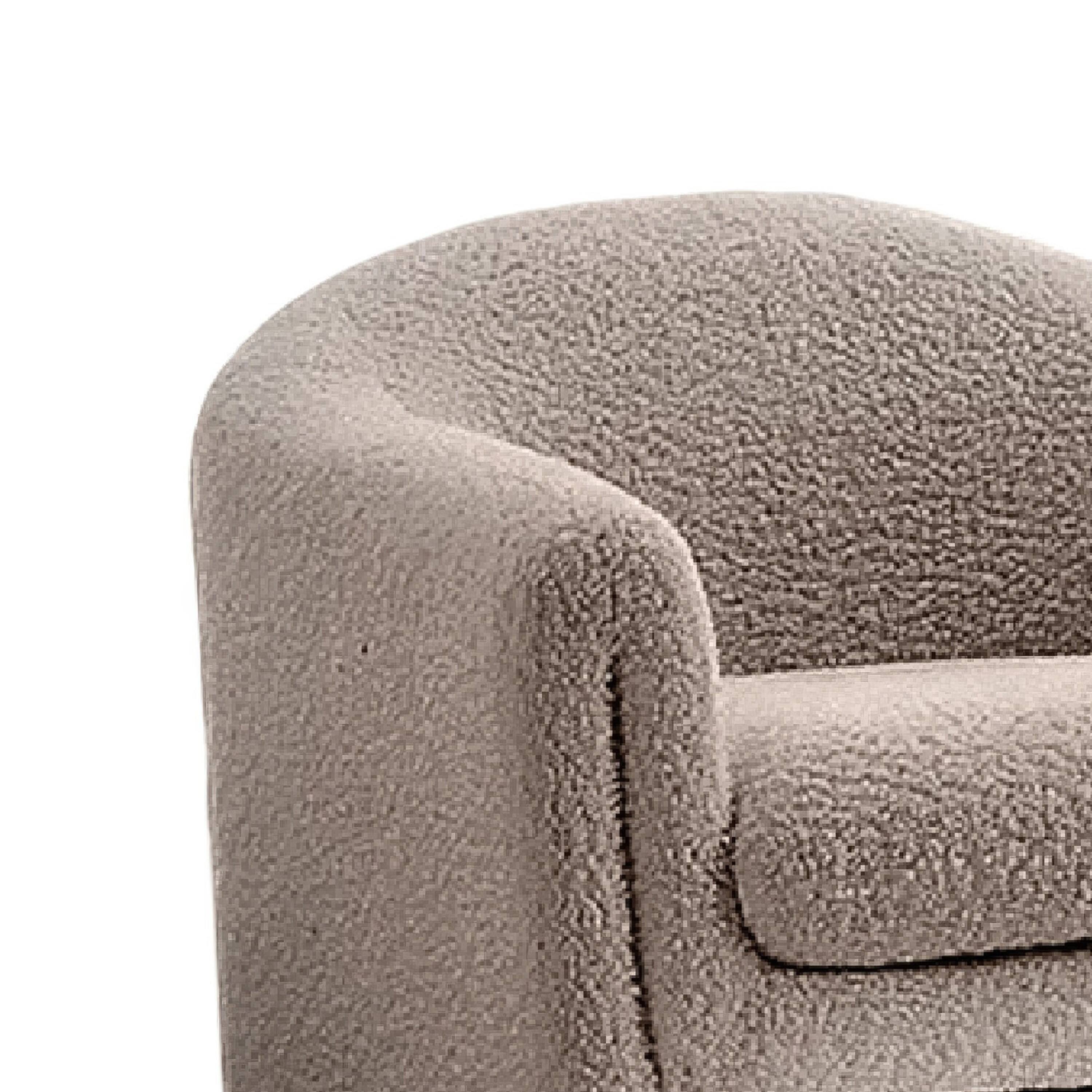 Manhattan Lane Danie Accent Armchair with U Shaped Frame, Mushroom ...