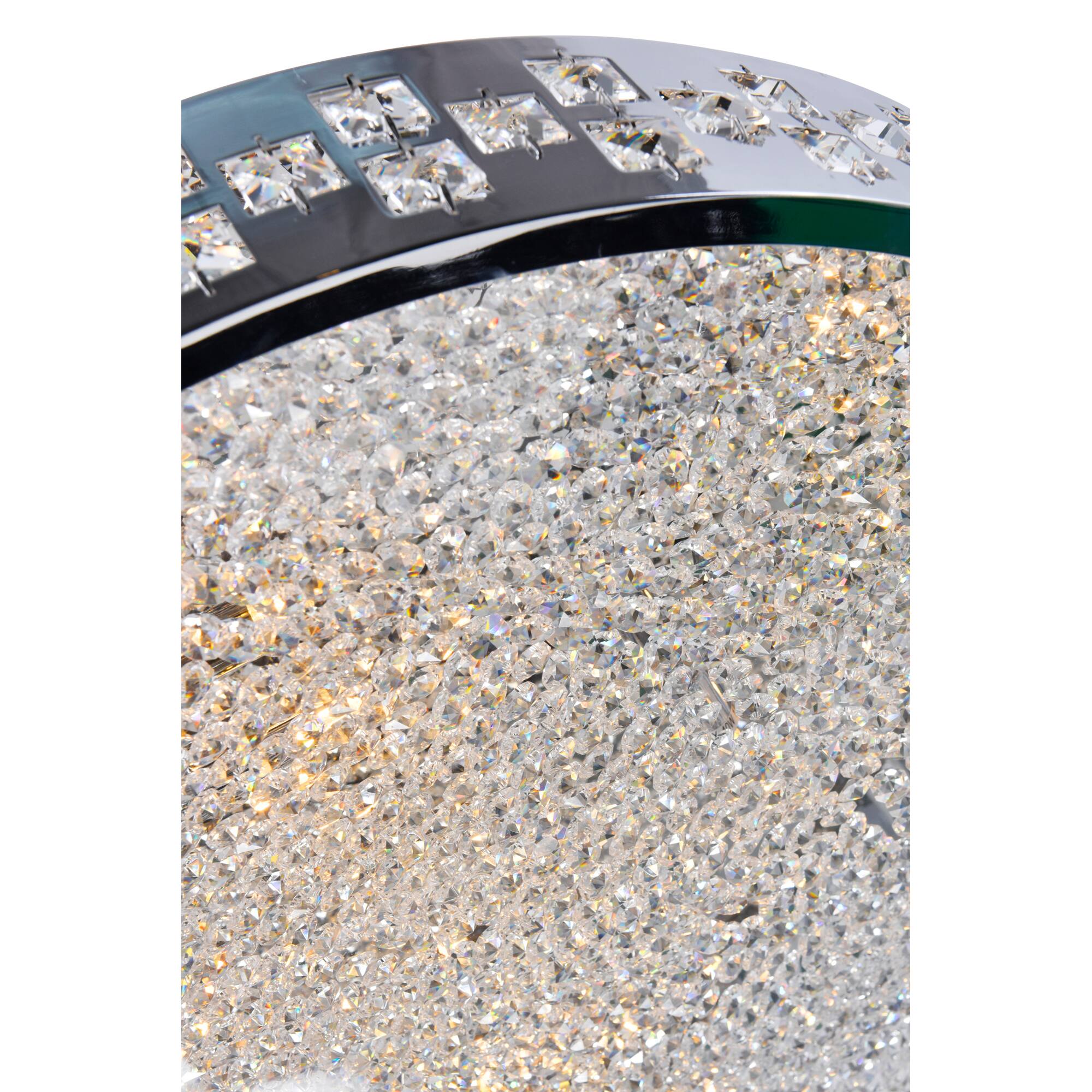 Angle. CWI Lighting - Cinderella 10 Light Down Chandelier With Chrome Finish - Chrome.