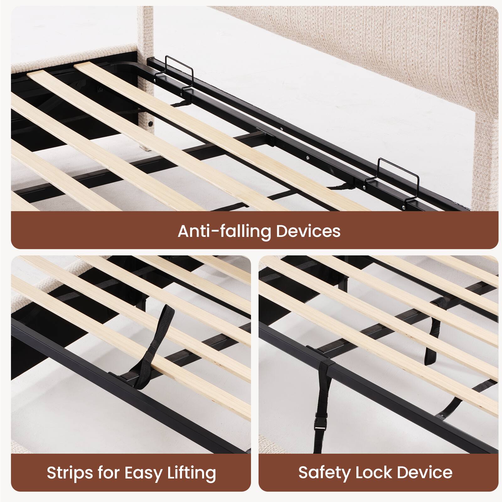 Anti-falling Devices Strips for Easy Lifting Safety Lock Device