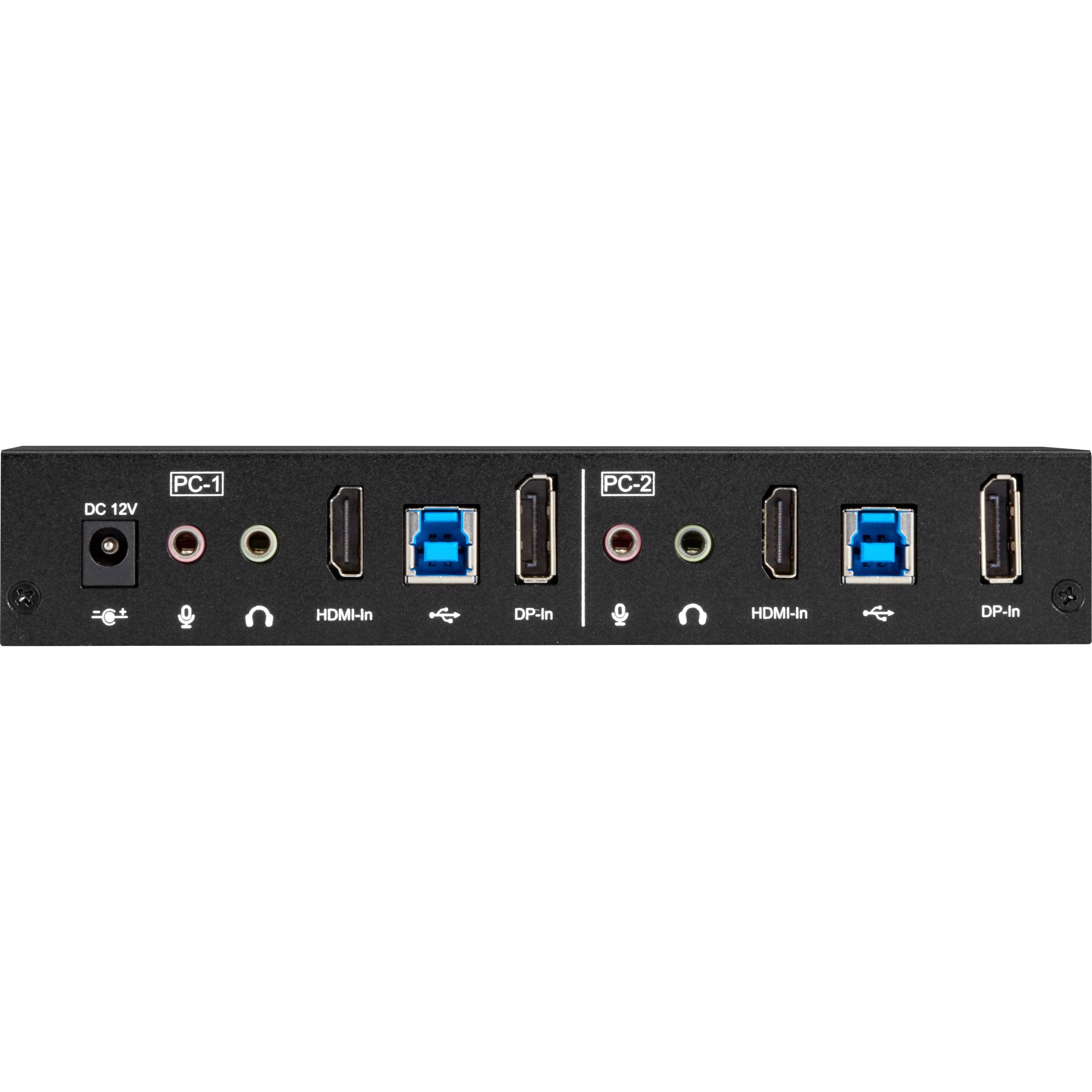 DC 12V  
PC-1  
PC-2  
HDMI-In  
DP-In  
HDMI-In  
DP-In