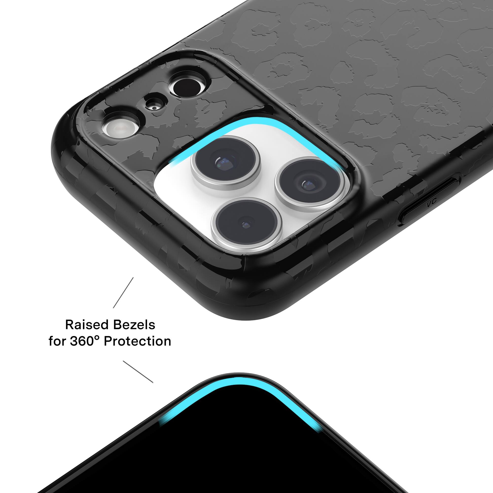 Raised Bezels for 360° Protection