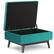 Alt View 11. Simpli Home - Owen Coffee Table Storage Ottoman - Aqua Blue.