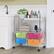 Alt View 4. Costway - 4 Drawer Rolling Storage Cart Scrapbook Paper Office School Organizer - Multicolor.