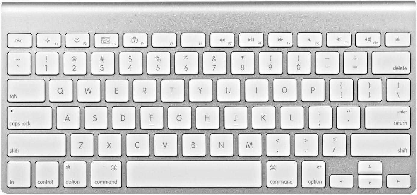 esc F1 F2 F3 F4 F5 F6 F7 F8 F9 F10 F11 F12 ~ ! 1 2 # 3 $ 4 % 5 ^ 6 & 7 * 8 ( 9 ) 0 - = delete tab Q W E R T Y U I O P { [ } ] | \ caps lock A S D F G H J K L : ; " , enter return shift Z X C V B N M < > ? / shift alt H alt A fn control option command command option Y