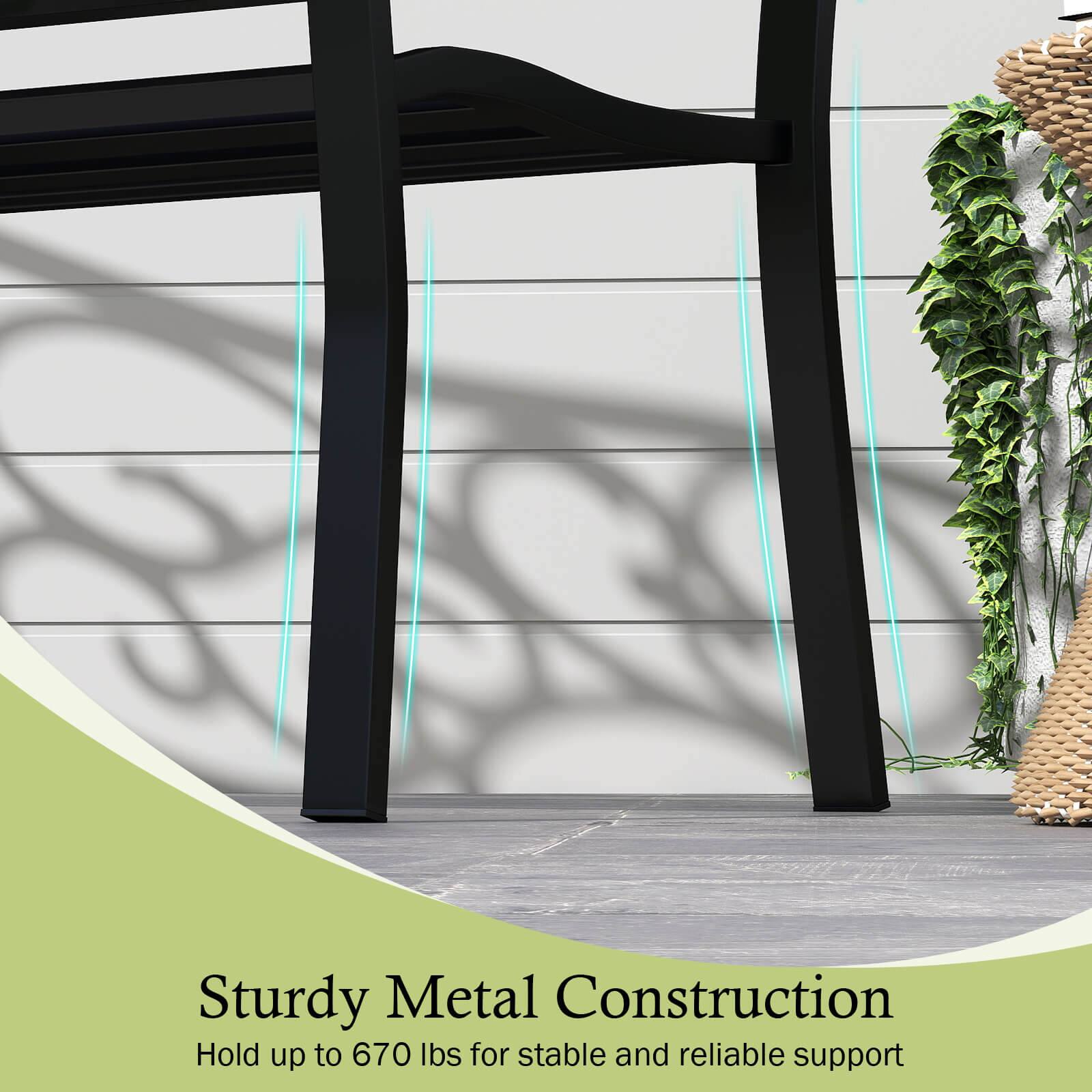 Sturdy Metal Construction

Hold up to 670 lbs for stable and reliable support