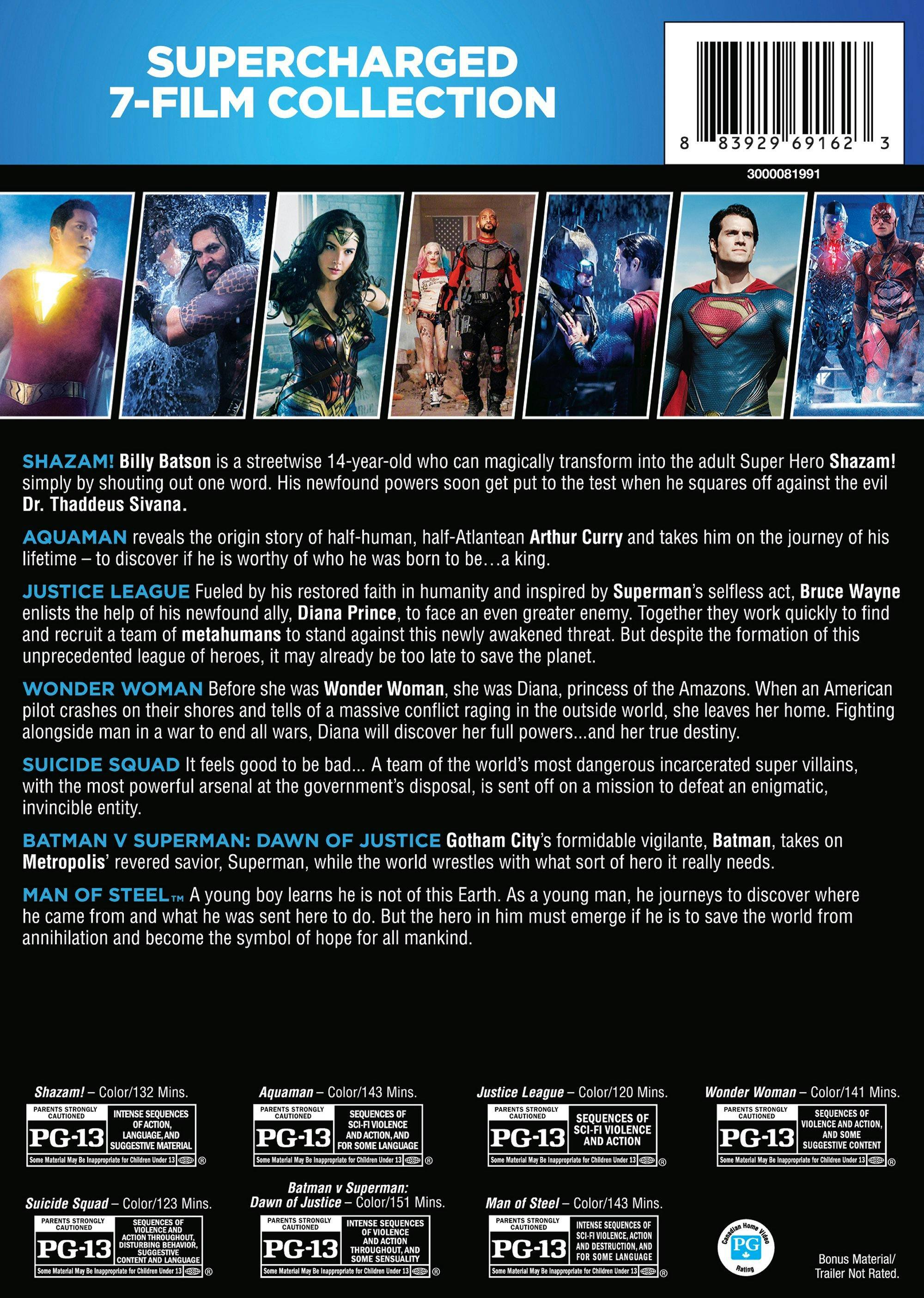 Angle. DC 7-film Collection (Box Set) [DVD].