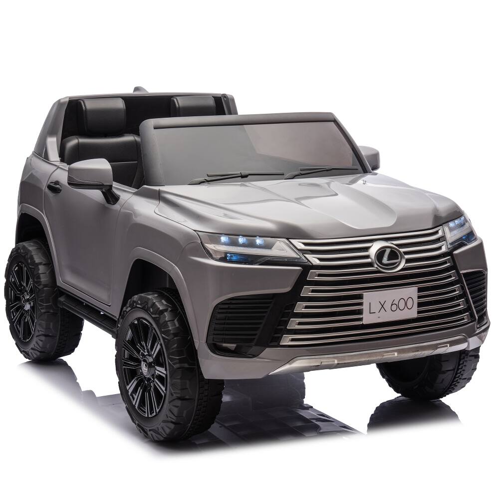 Back. Ropilly - Ropilly Licensed lexus lx600 ride on car 24V 2-Seater with Remote Control Gray.