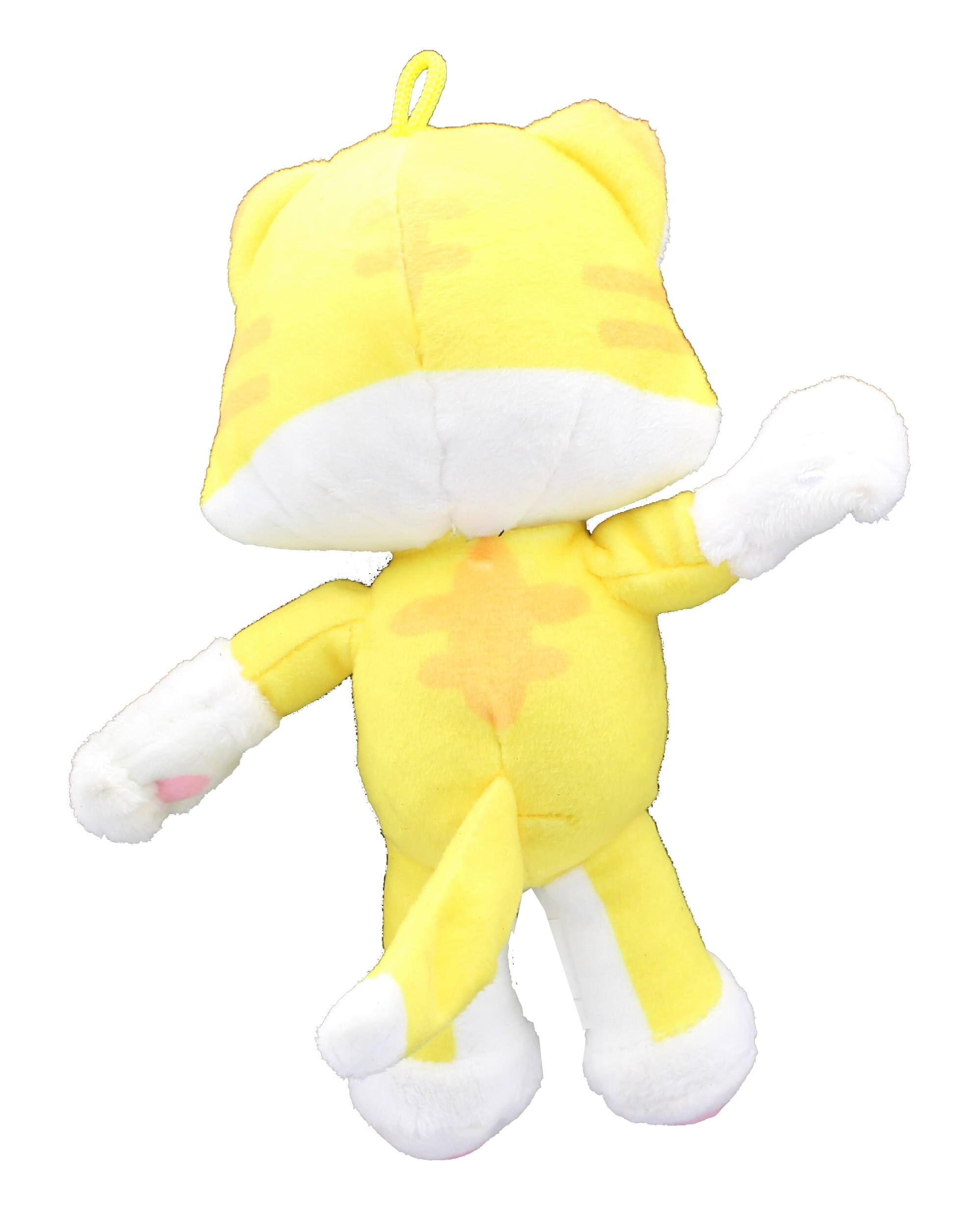 Alt View 1. Chucks Toys - Super Mario Bros. 7 Inch Collectible Plush | Cat Mario - Yellow.