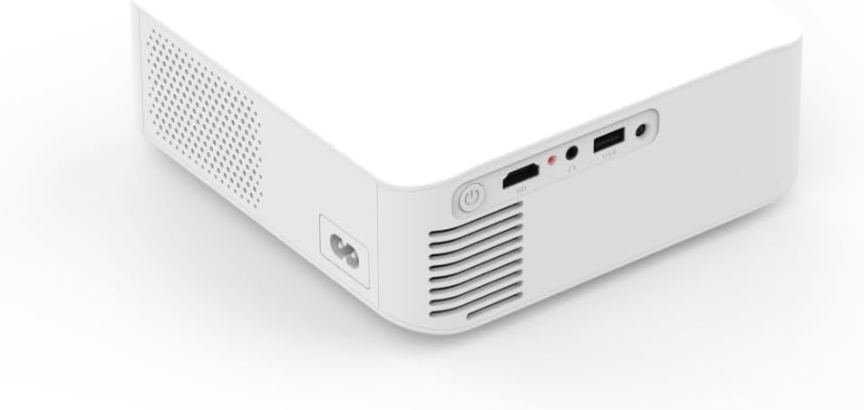 Alt View 4. BOSS - BOSS S5A Full HD Smart Portable Projector | 4000 Lumens | Android System with Wi-Fi & Bluetooth | HDMI & USB Compatible - White.