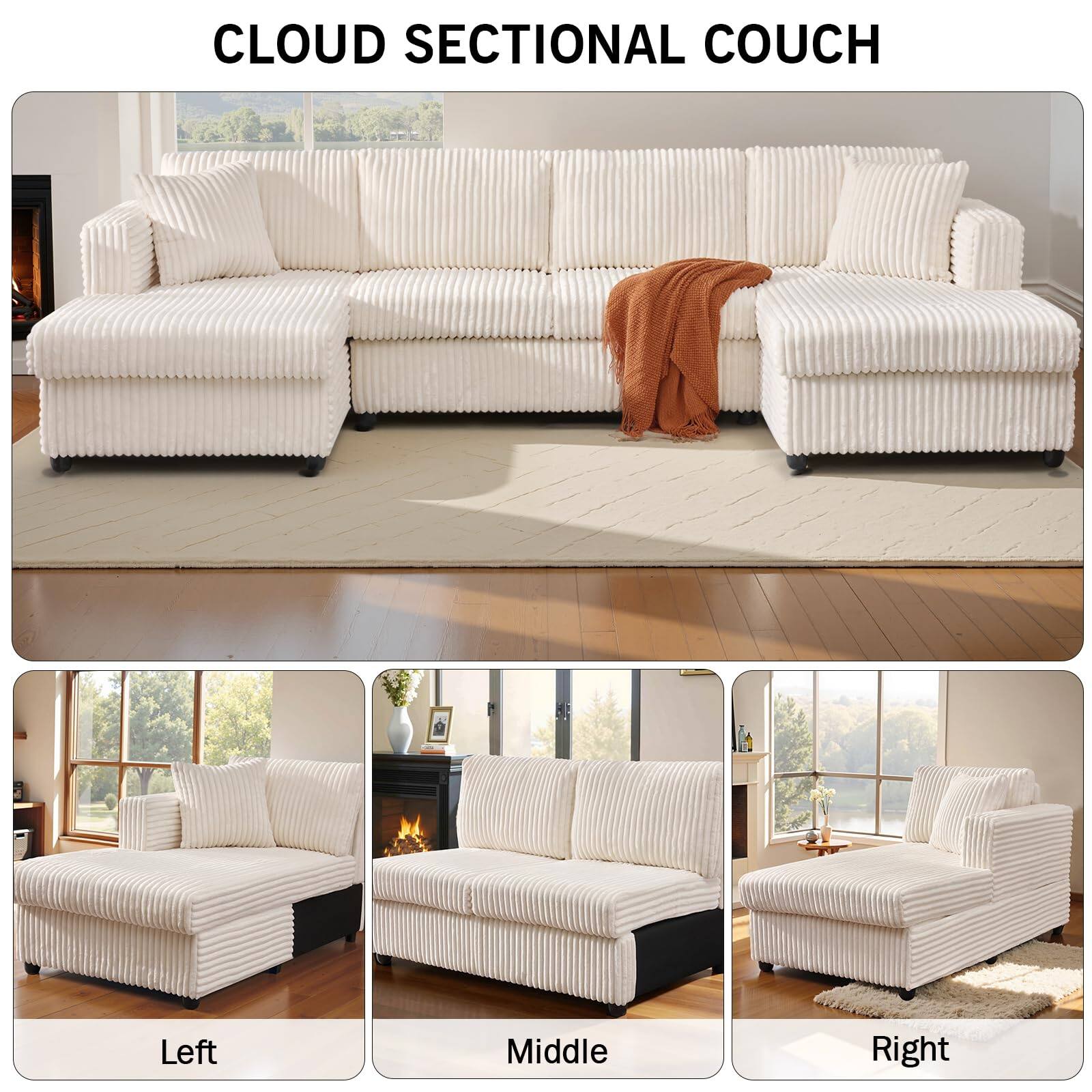 CLOUD SECTIONAL COUCH

Left Middle Right