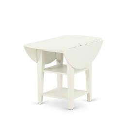 East West Furniture - 5 Piece Dinner Table Set - White