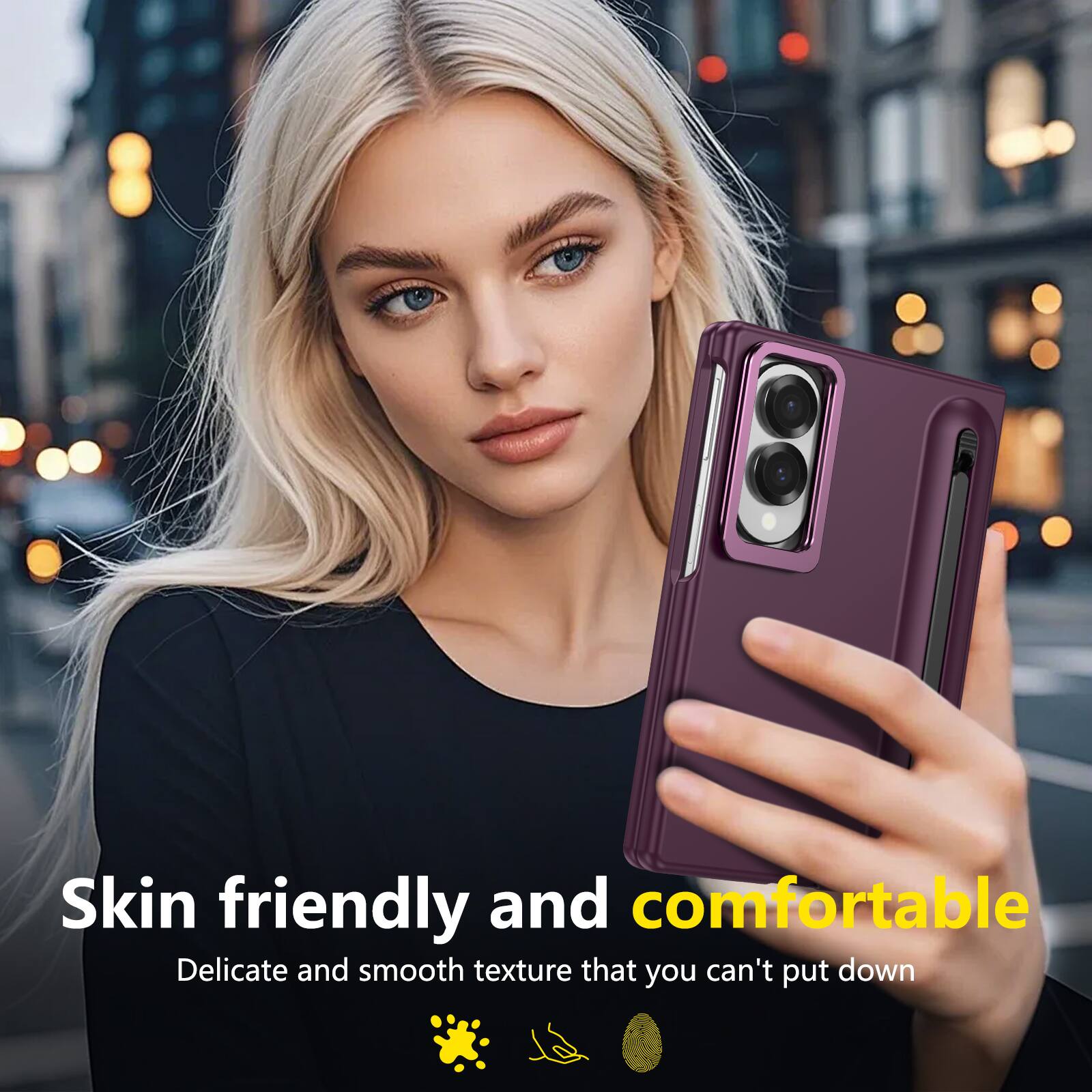 Skin friendly and comfortable  
Delicate and smooth texture that you can't put down