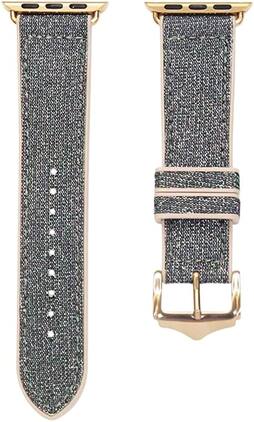 Worryfree Gadgets - Silicone Shiny Color Changing Bands for Apple Watch 42/44/45mm iWatch - Shiny-Green & Purple