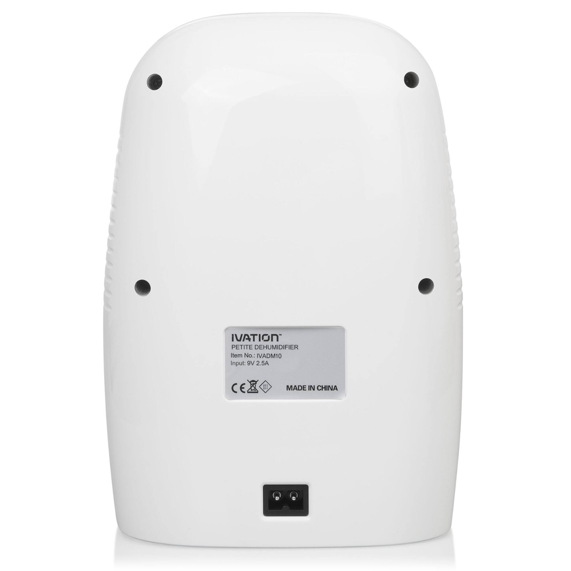 IVATION PETITE DEHUMIDIFIER  
Item No.: VADM10  
Input: 9V 2.5A  
CE  
MADE IN CHINA