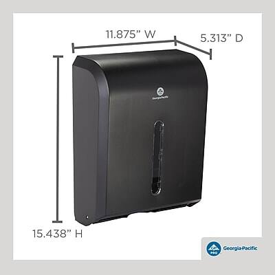 11.875" W  
5.313" D  
15.438" H  

Georgia-Pacific PRO