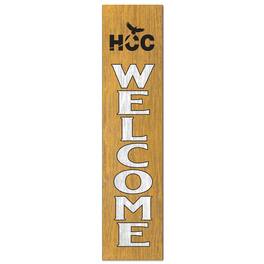 Jardine - Houston Community College 12'' x 48'' Welcome Outdoor Leaner - Yellow