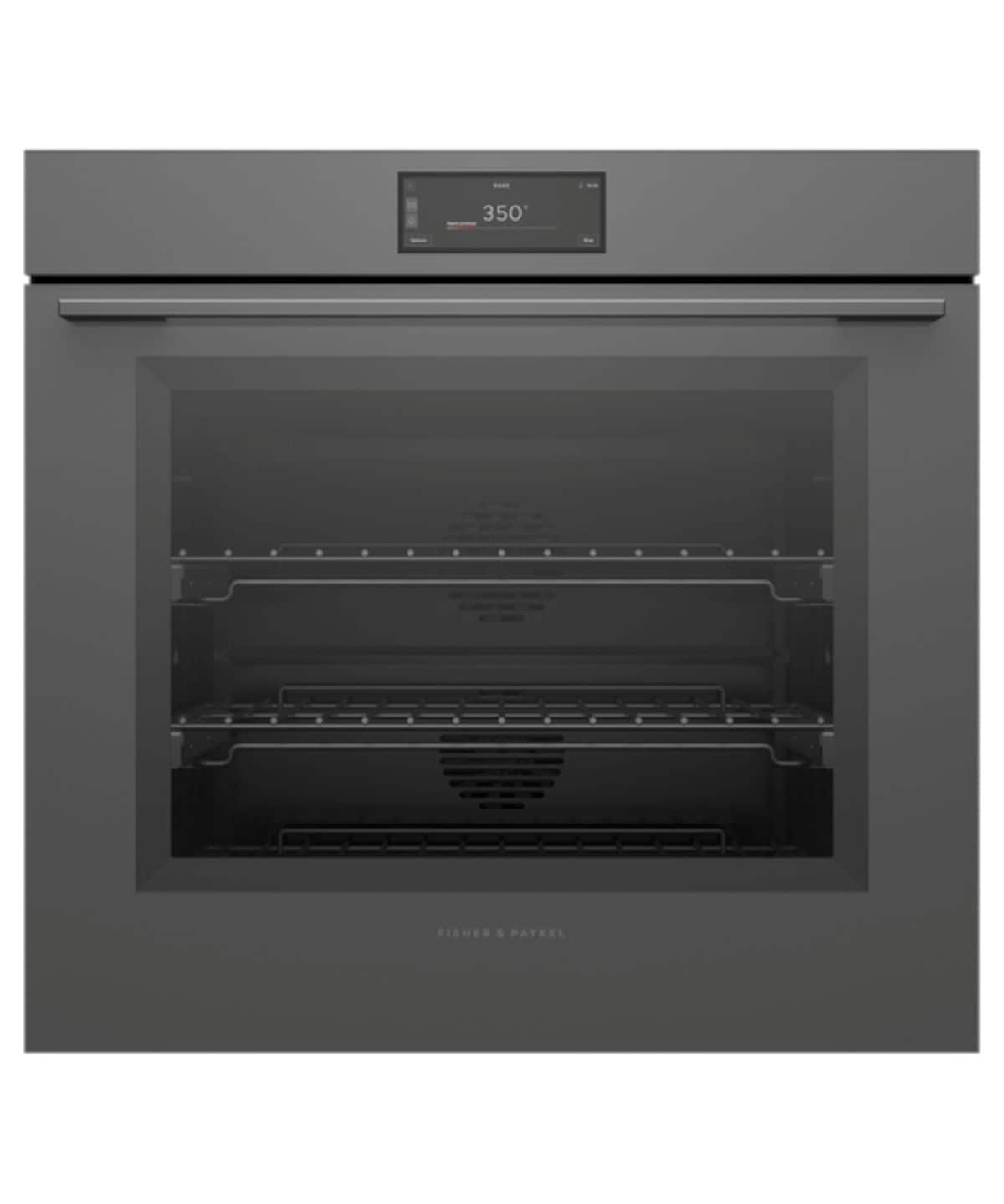 Fisher & Paykel - 30" 4.9 Cu. Ft. Single Oven, 6.8" Touchscreen, Self-Cleaning - Minimal Grey - Gray