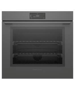Fisher & Paykel - 30" 4.9 Cu. Ft. Single Oven, 6.8" Touchscreen, Self-Cleaning - Minimal Grey - Gray