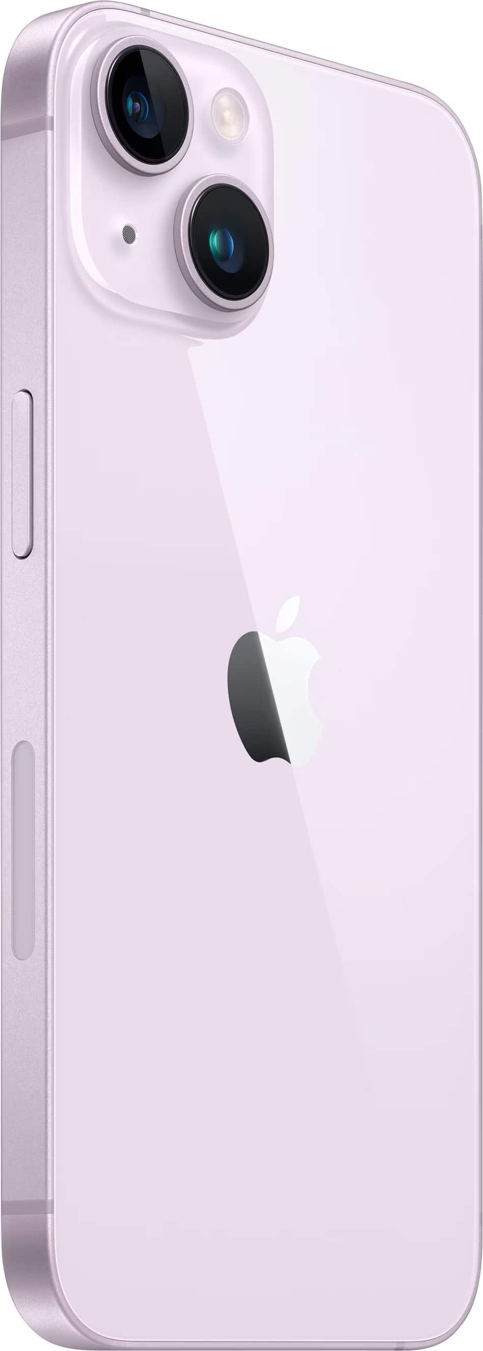 Angle. Apple - Pre-Owned Excellent iPhone 14 Plus 5G 128GB (Unlocked) - Purple.
