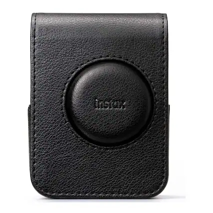 Front. Fujifilm - Instax Mini Evo Camera Case (Black).
