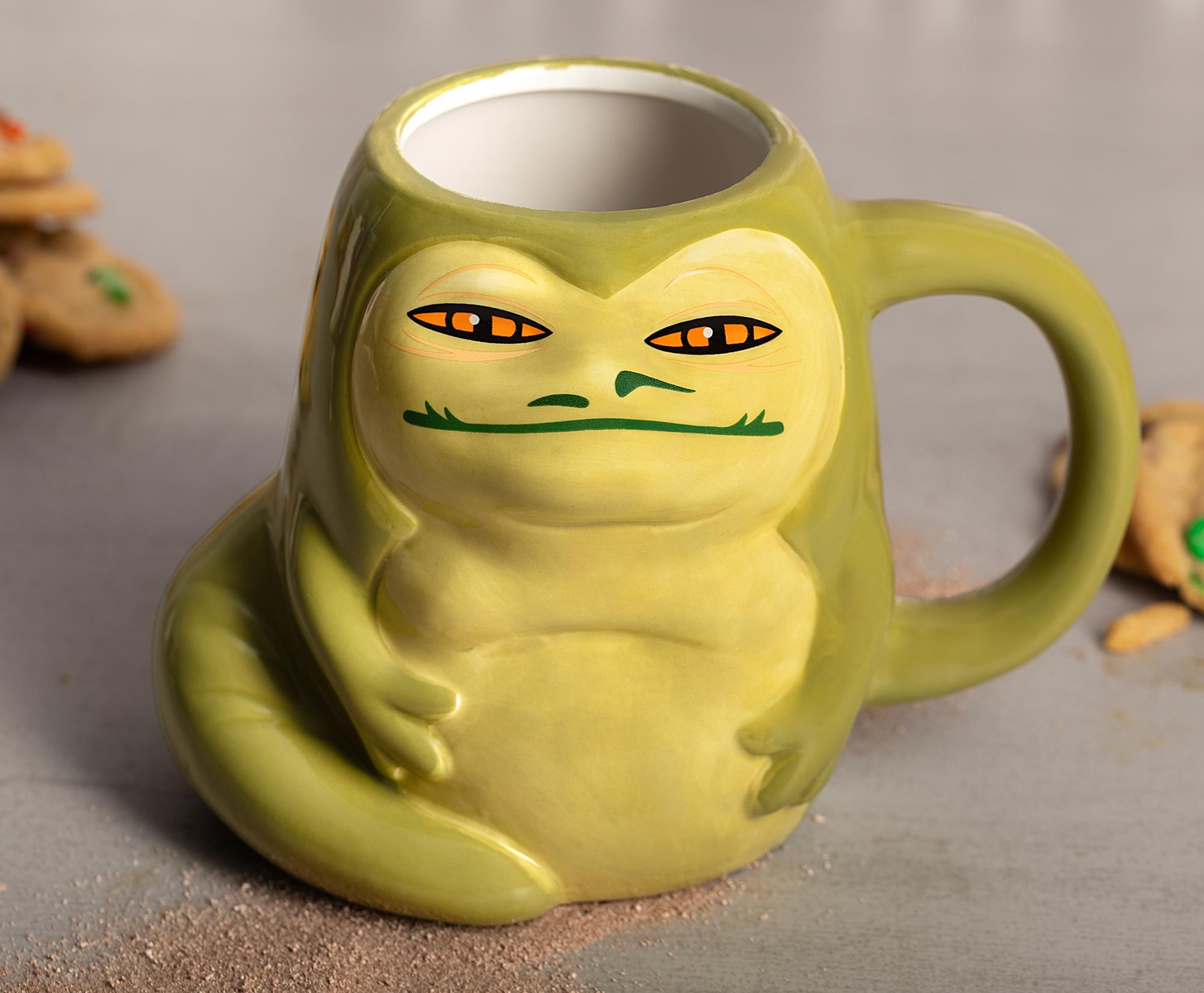 Alt View 2. Silver Buffalo - Star Wars Jabba The Hutt 3D Sculpted Ceramic Mug | Holds 20 Ounces - Brown.