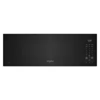 Whirlpool - 1.1 Cu. Ft. Over the Range Microwave with Sensor Cooking and 1800-Watts Cooking Power - Black - Front_Zoom
