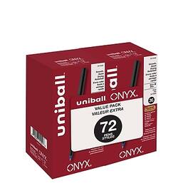 uni-ball - Onyx Rollerball Pens, Fine Point, 0.7mm, 72/Box - Blue Ink
