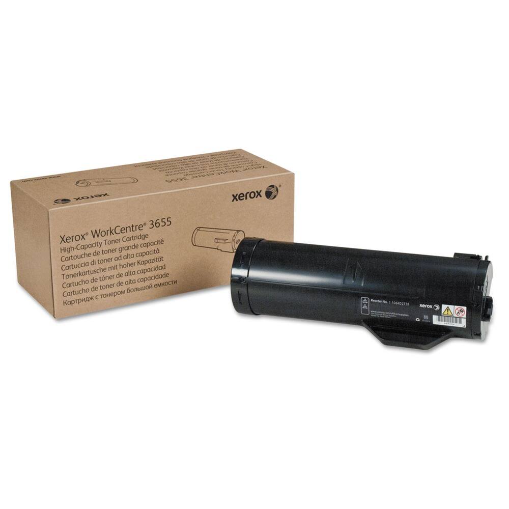 Xerox WorkCentre 3655  
High-Capacity Toner Cartridge  
Cartouche de toner grande capacité  
Cartuccia di toner ad alta capacità  
Tonerpatrone mit hoher Kapazität  
Cartucho de toner de alta capacidad  
Cartucho de toner de alta capacidad  
Картридж с тонером большой емкости