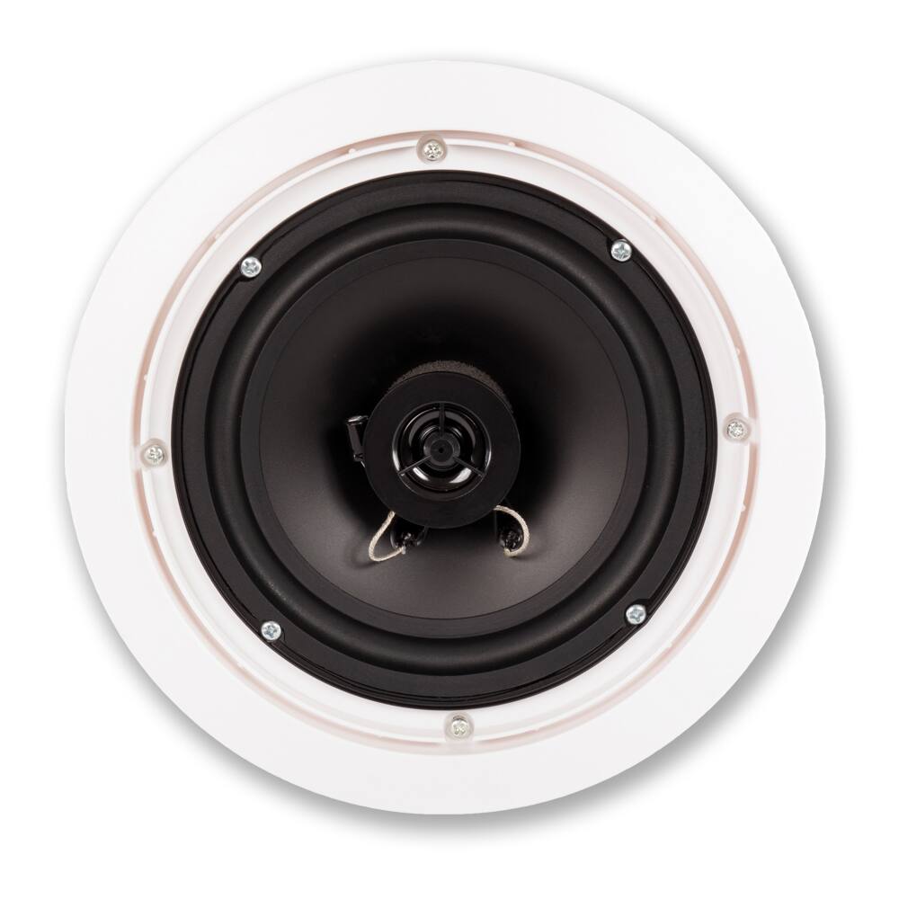 Alt View 2. Acoustic Audio by Goldwood - HTI6c in Ceiling 6.5" Home Theater 3 Piece Speaker Set 2 Way HTI6c-3S - Paintable White.