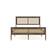 Alt View 18. Martha Stewart - Jax Wooden Queen Platform Bed with Rattan Inset Headboard and Footboard - Brown Gray.