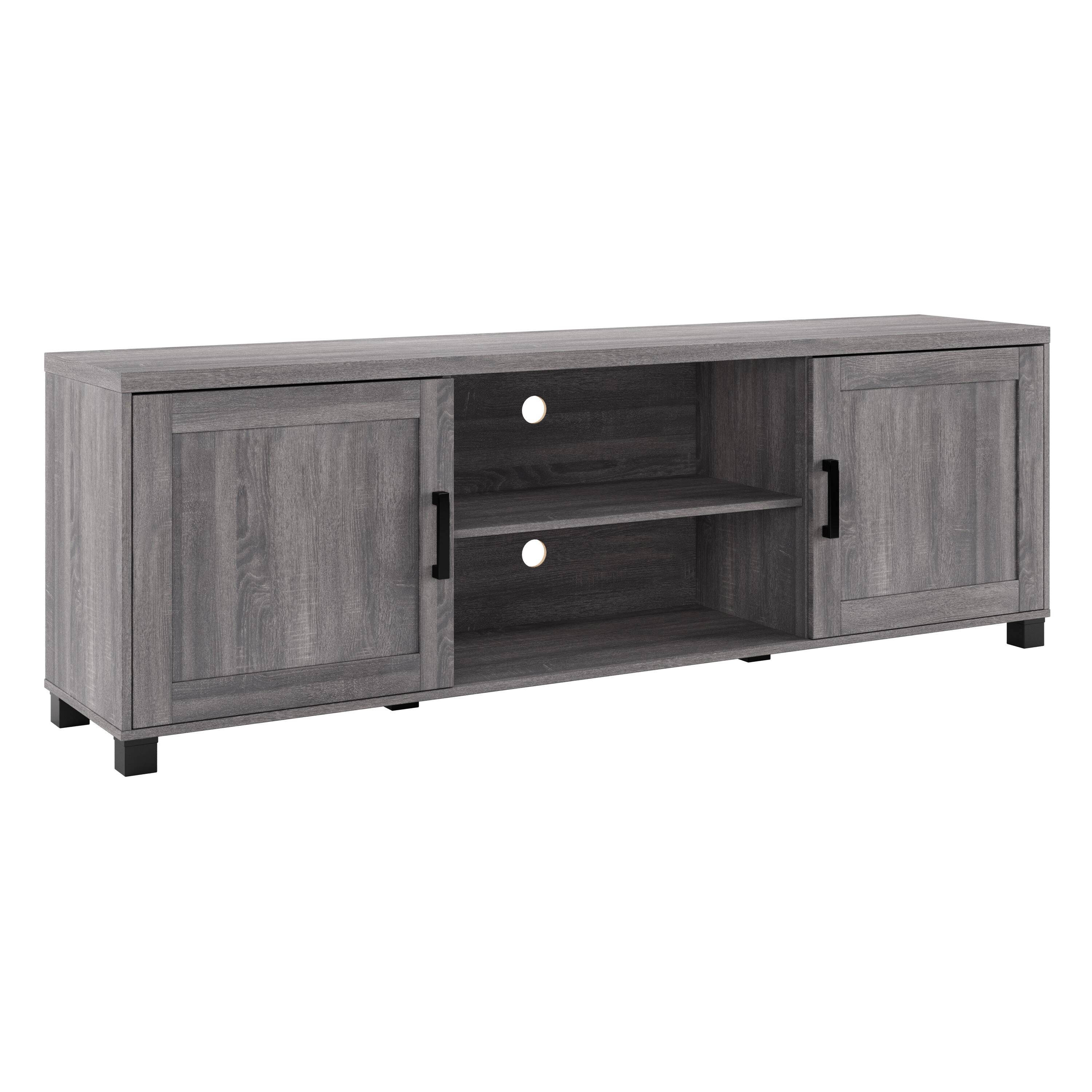 Left. CorLiving - Virlomi Collection TV Stand with Cabinets for Most TVs up to 85" - Dark Gray.
