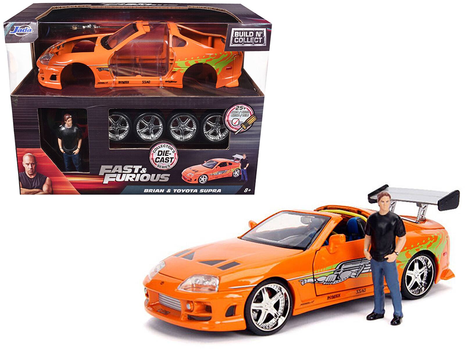 Jada
BUILD N' COLLECT
FAST & FURIOUS
BRIAN & TOYOTA SUPRA
25+
COLLECTOR DIE-CAST SERIES
8+