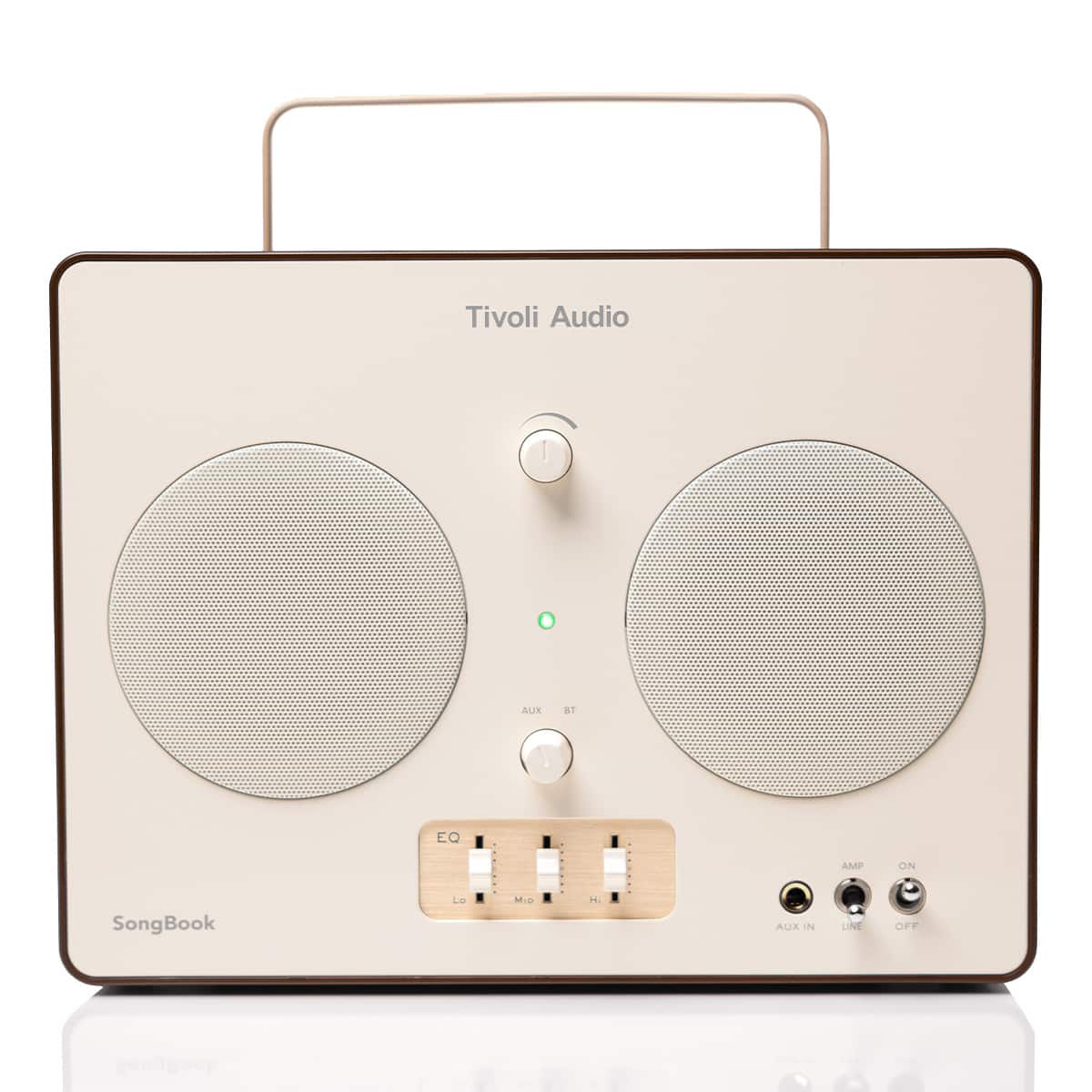 Tivoli Audio - Songbook Bluetooth Speaker with Built-In Pre-Amp and Carrying Handle - Cream/Brown
